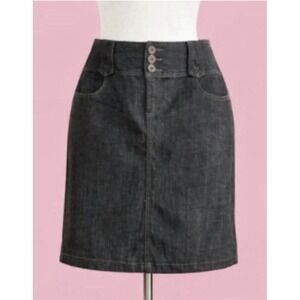 New Sz 18 Jeans Flare Bottom  Hem Back Dark Denim Skirt #271*1.5–Jft**